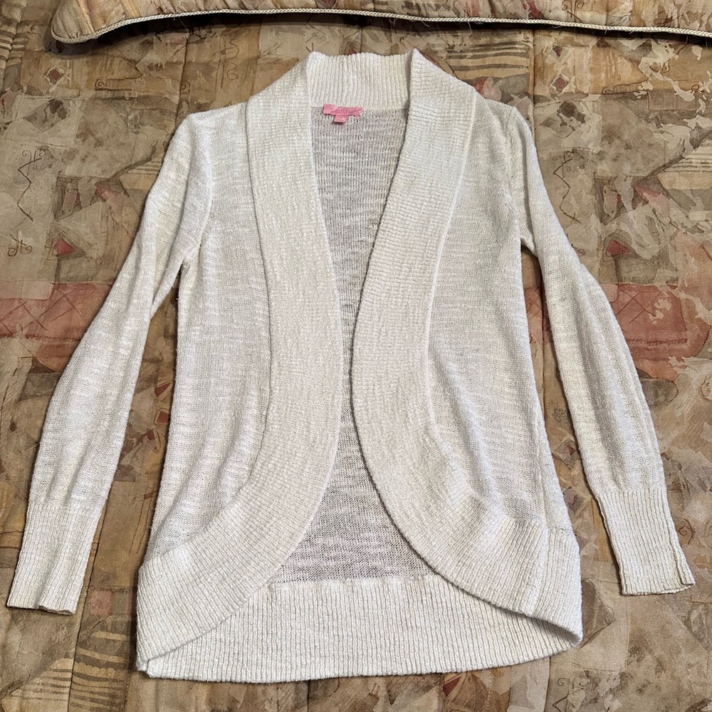 Lilly Pulitzer Cream Cardigan Sweater